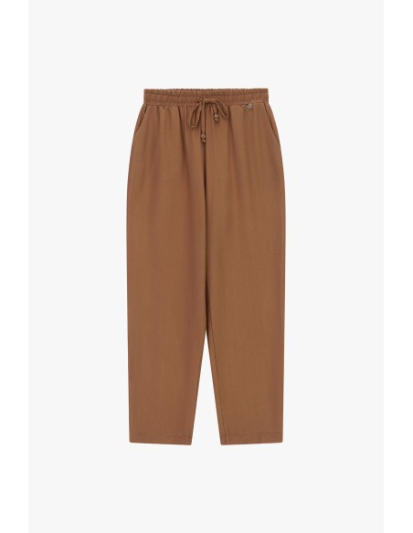 Broek met elastische taille en verstelbaar trekkoord Dixie