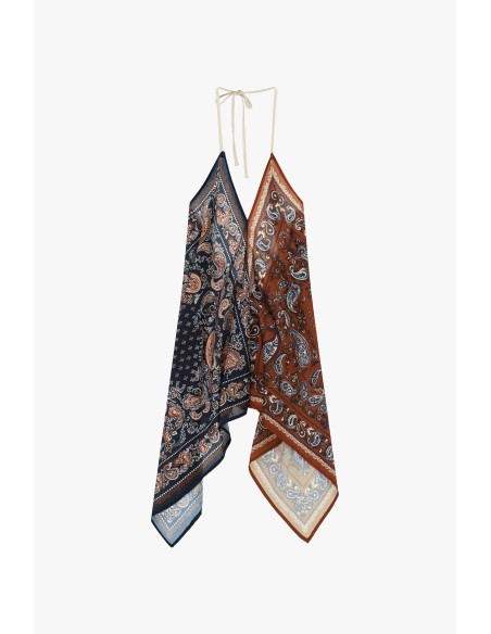 Top met paisleypatroon en sluiting met strikje van Dixie