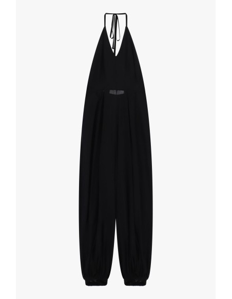 Wijde jumpsuit met halterhals en elastische zoom Dixie