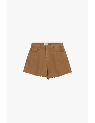 Regular-fit shorts met rafelige details en zakken van Dixie
