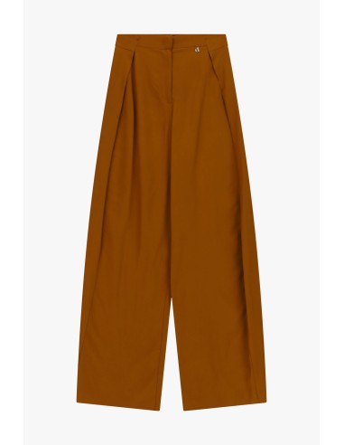 Dixie Palazzo-broek met plooien en haaksluiting