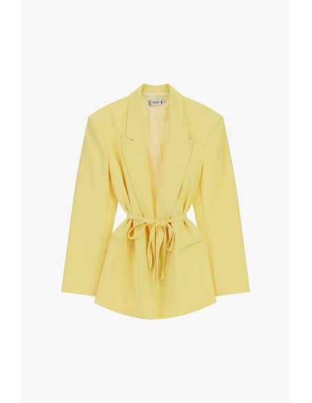 Blazer met normale pasvorm, ceintuur met knoop en zakken Alstublieft
