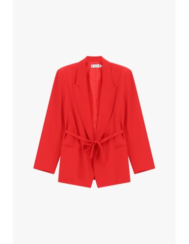 Blazer met normale pasvorm, ceintuur met knoop en zakken Alstublieft
