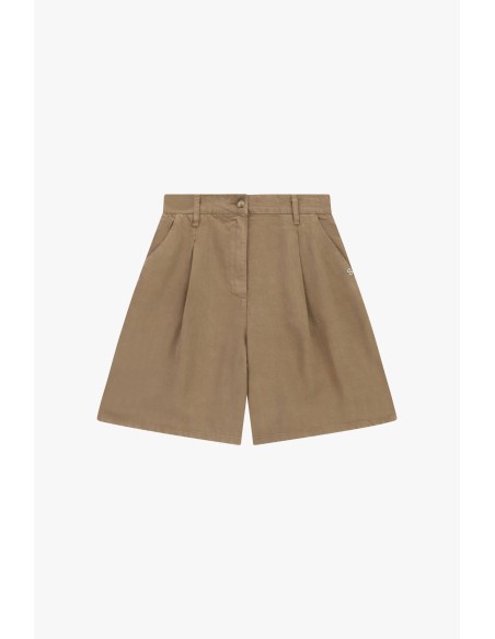 Short met hoge taille, met plooien en zijzakken, alstublieft