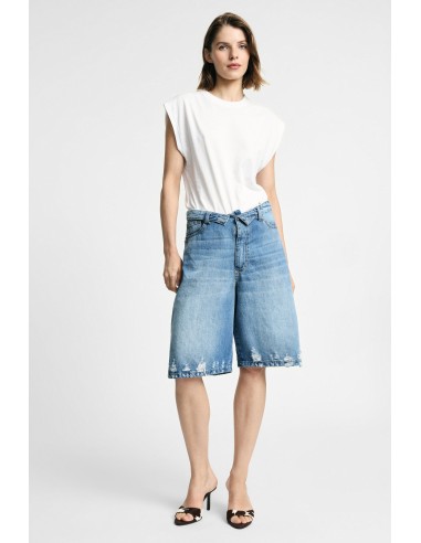 Knielange shorts met vijf zakken en een used-effect, alstublieft