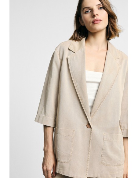 Oversized blazer met zakken aan de voorkant en wijde mouwen Please