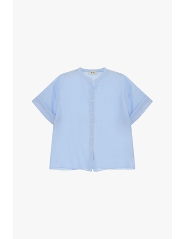Dixie T-shirt met ronde hals, korte mouwen en knopen