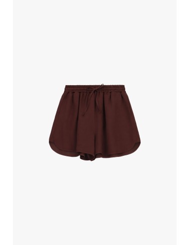 Dixie regular-fit shorts met afgeronde zoom en elastische taille
