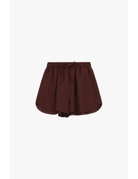 Dixie regular-fit shorts met afgeronde zoom en elastische taille