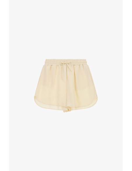 Dixie regular-fit shorts met afgeronde zoom en elastische taille