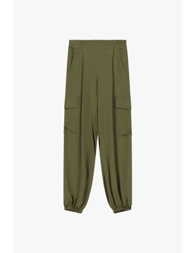 Broek met cargozakken en elastische zoom Dixie