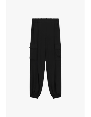 Broek met cargozakken en elastische zoom Dixie