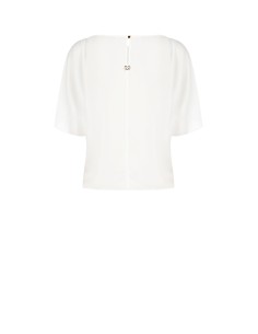 Ruime en soepelvallende blouse van georgette met vleermuismouwen van Rinascimento 2