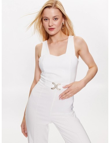 Flare jumpsuit met juweel in de taille van Rinascimento