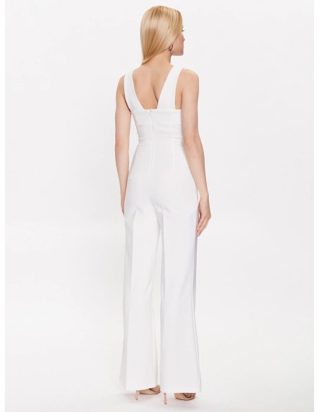 Flare jumpsuit met juweel in de taille van Rinascimento