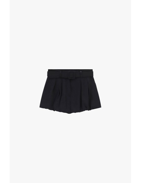 Hotpants met plooien en bijpassende riem Dixie