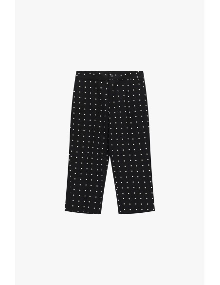 Regular-fit bermuda met stippenmotief en sluiting aan de voorkant Please
