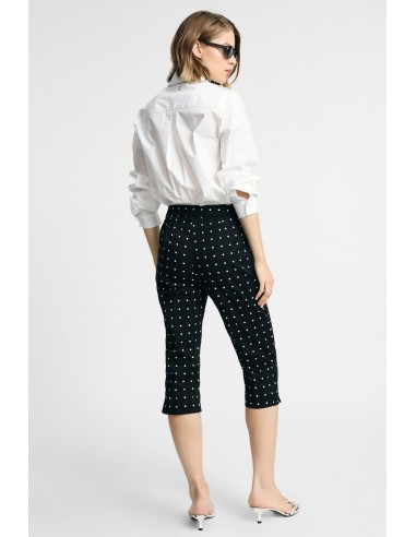 Regular-fit bermuda met stippenmotief en sluiting aan de voorkant Please