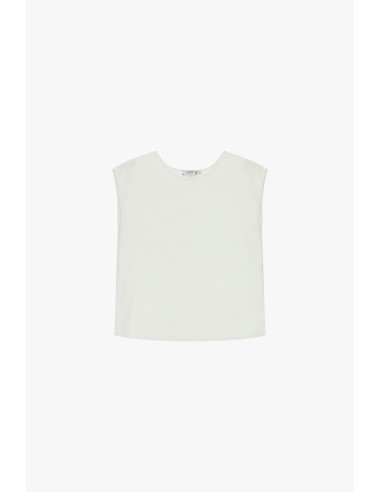 Boxy fit-top met verlaagde schouders en ronde hals, alstublieft