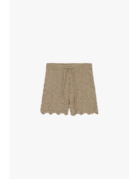 Regular-fit gebreide shorts met trekkoord Please