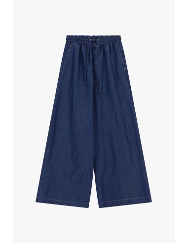 Palazzo-broek met elastische taille en trekkoord alstublieft
