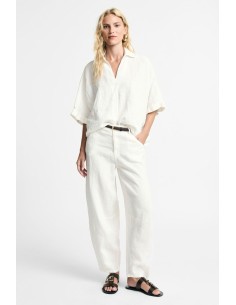 Palazzobroek met hoge taille en cropped snit, alstublieft
