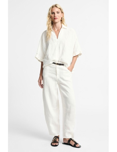Palazzobroek met hoge taille en cropped snit, alstublieft