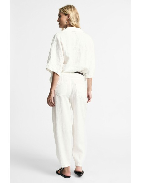 Palazzobroek met hoge taille en cropped snit, alstublieft