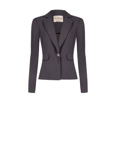 Getailleerde blazer van scuba-crêpe van Rinascimento