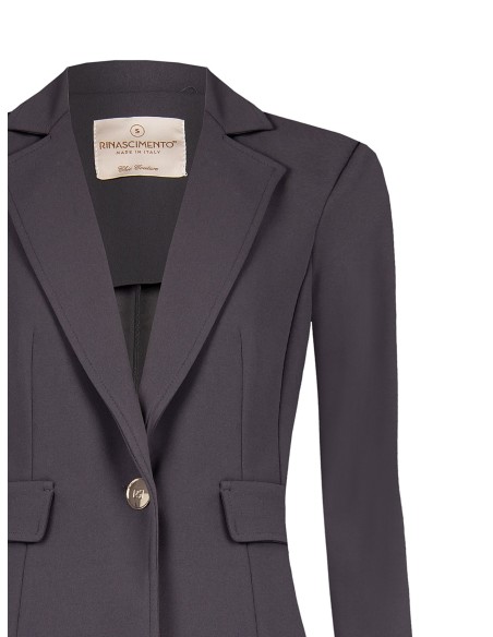 Getailleerde blazer van scuba-crêpe van Rinascimento