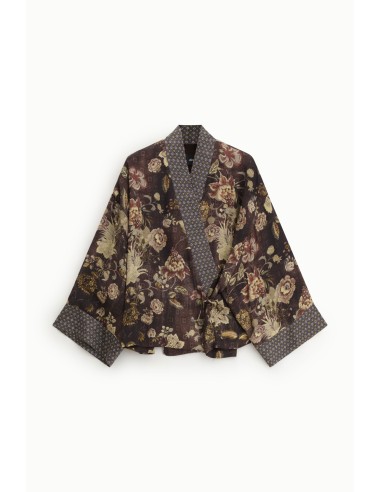Dixie gebloemde blazer met wijde mouwen