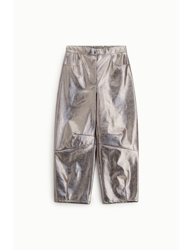 Dixie Palazzo-broek met metallic effect en hoge taille