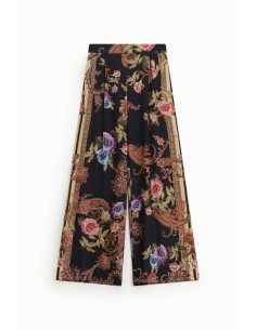Dixie Palazzo-broek met bloemen- en paisleyprint