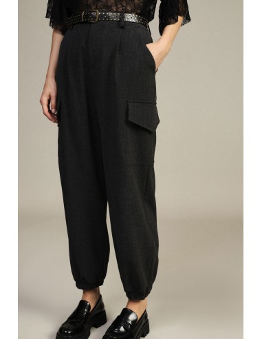 Dixie joggingbroek met hoge taille en cargozakken