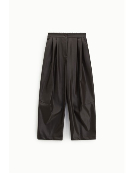 Wijde Palazzo-broek met plooien en Dixie-sluiting