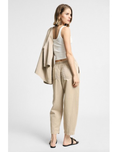 Cropped broek met elastische taille en zakken Please