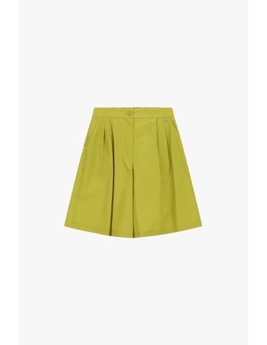 Dixie short met hoge taille, plooien en zijzakken