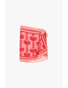 Korte wikkelrok met bloemenprint van Dixie 2