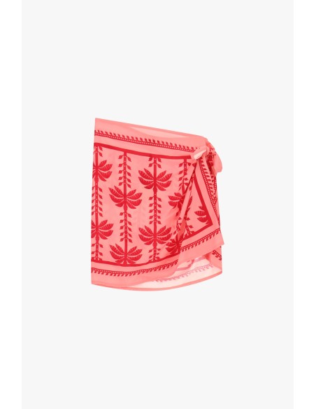 Korte wikkelrok met bloemenprint van Dixie