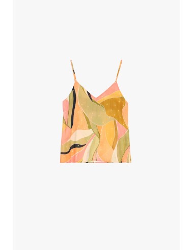 Top met dunne schouderbandjes en abstracte print van Dixie