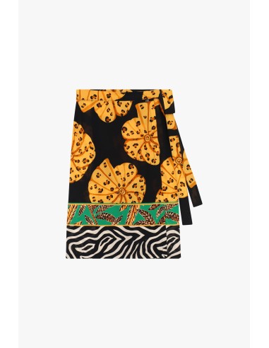 Korte rok met bloemen- en dierenprint van Dixie