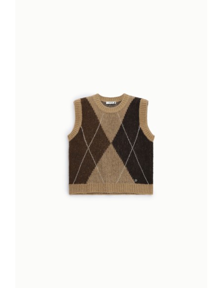 Trui met argylemotief en ronde hals Please