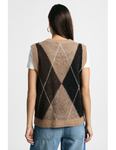 Trui met argylemotief en ronde hals Please