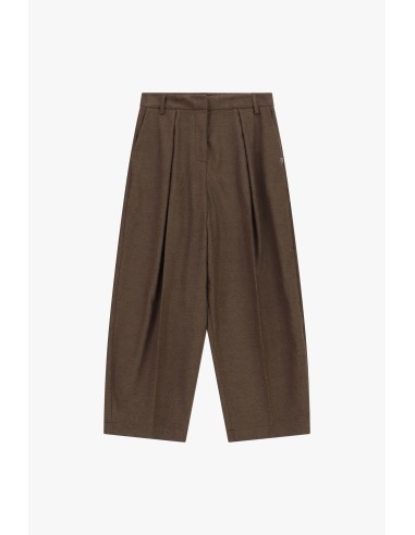 High-waisted palazzo broek met plooien aub