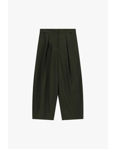 High-waisted palazzo broek met plooien aub