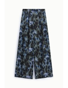 High-waist palazzobroek met luipaardprint alstublieft
