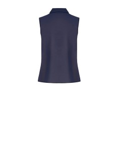 Getailleerde blouse van georgette met strikdas en juweeldetail van Rinascimento 2