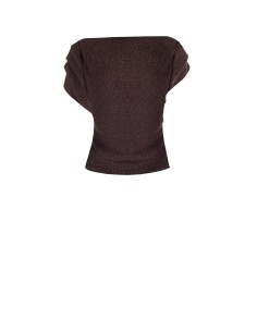 Lurex top met glittereffect en rimpeldetails aan de zijkanten Rinascimento 2