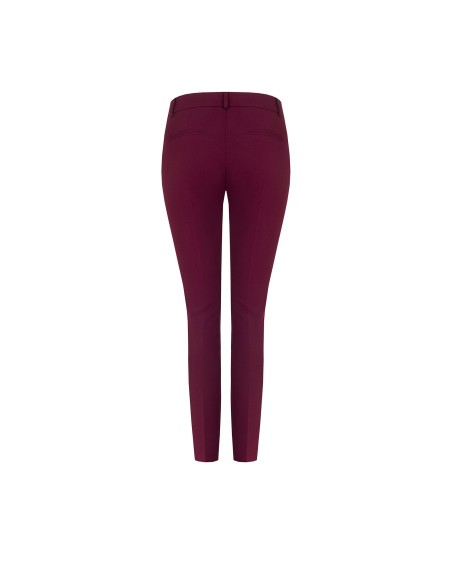 Skinny broek van scuba-crêpe met bijpassende knoop - Rinascimento