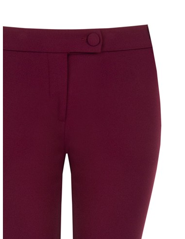 Skinny broek van scuba-crêpe met bijpassende knoop - Rinascimento